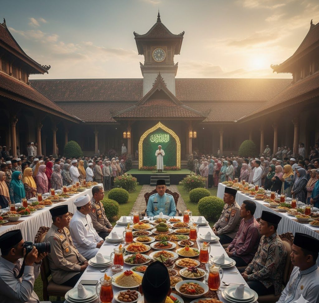 Suasana berbuka puasa di Pendopo Agung Keraton Sumenep refleksi kemiskinan