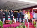 Upacara dipimpin langsung oleh Bupati Sumenep Dr. H. Achmad Fauzi Wongsojudo, S.H.,M.H. dengan mengusung tema "Pancasila Pemersatu Bangsa, Fondasi Perdamaian Dunia".